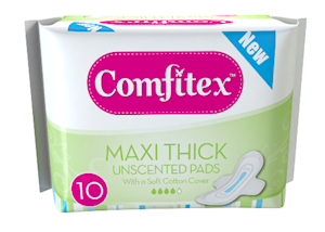 Comfitex Cotton Soft Maxi Pads 10's