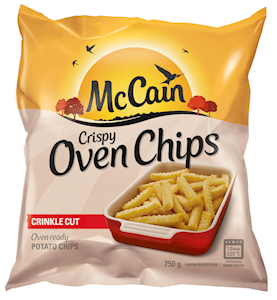 McCain Crispy Oven Chip Crinkle Cut 750g